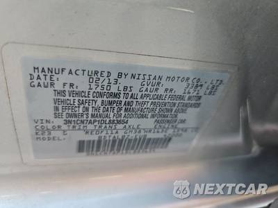 2013 Nissan Versa 1.6 SV - zdjęcie 15 z 17 - miniatura