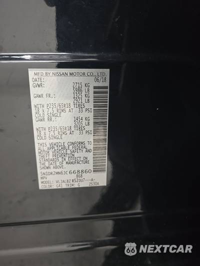 2018 Nissan Pathfinder S - zdjęcie 14 z 30 - miniatura