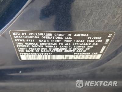 2020 Volkswagen Passat 2.0T SE - zdjęcie 12 z 13 - miniatura