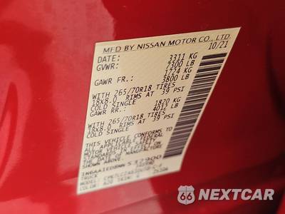 2021 Nissan TITAN SV Crew Cab Short Bed - zdjęcie 14 z 18 - miniatura