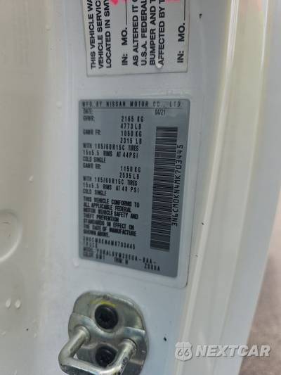 2021 Nissan NV200 Compact Cargo SV 115.2" WB - zdjęcie 13 z 29 - miniatura