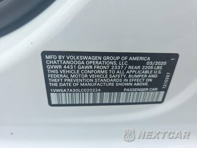 2020 Volkswagen Passat 2.0T SE - zdjęcie 17 z 21 - miniatura