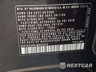2018 Volkswagen Tiguan S - zdjęcie 15 z 29 - miniatura