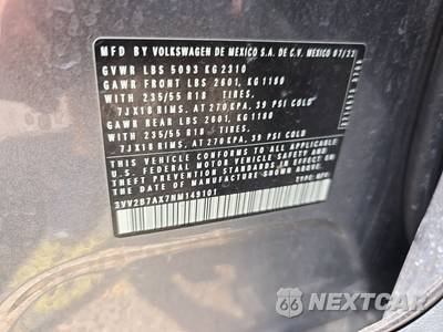 2022 Volkswagen Tiguan SE - zdjęcie 14 z 18 - miniatura