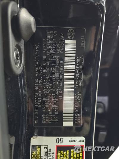2021 Toyota Camry Hybrid LE - zdjęcie 14 z 44 - miniatura