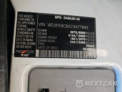 2012 Mercedes-Benz Sprinter 2500 Cargo Van High Roof 170.3" WB - zdjęcie 13 z 53 - miniatura