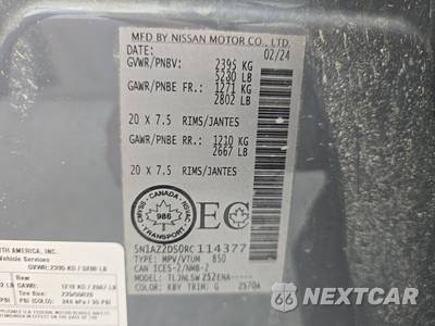 2024 Nissan Murano Platinum - zdjęcie 14 z 28 - miniatura