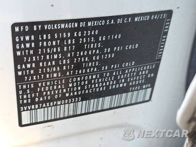 2023 Volkswagen Tiguan S - zdjęcie 15 z 25 - miniatura