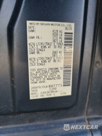 2020 Nissan NV2500 HD Cargo SV High Roof 146.1" WB - zdjęcie 15 z 27 - miniatura