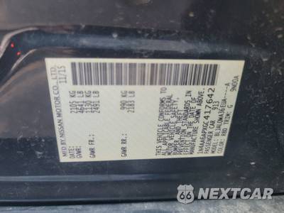 2016 Nissan Maxima 3.5 S - zdjęcie 14 z 19 - miniatura