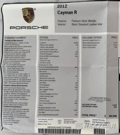 2012 Porsche Cayman R - zdjęcie 6 z 11 - miniatura