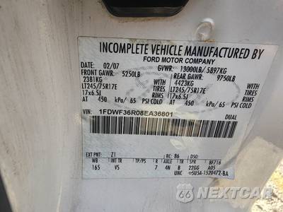 2008 Ford Super Duty F-350 Cab Chassis XL Regular Cab DRW - zdjęcie 7 z 24 - miniatura