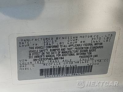 2014 Nissan Versa Note S Plus - zdjęcie 14 z 28 - miniatura