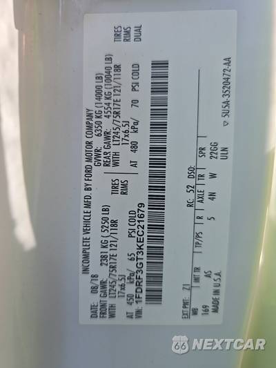 2019 Ford Super Duty F-350 Cab Chassis XL Regular Cab DRW - zdjęcie 13 z 25 - miniatura