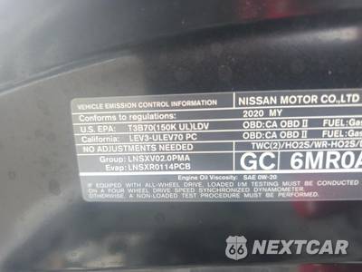 2020 Nissan Rogue Sport SV - zdjęcie 20 z 21 - miniatura