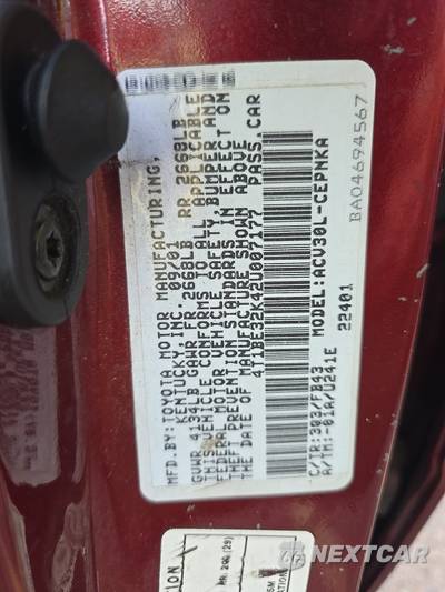 2002 Toyota Camry LE - zdjęcie 14 z 18 - miniatura
