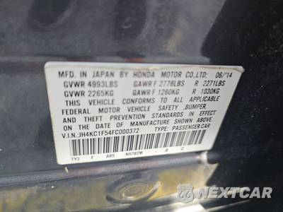 2015 Acura RLX w/Technology Pkg - zdjęcie 14 z 17 - miniatura