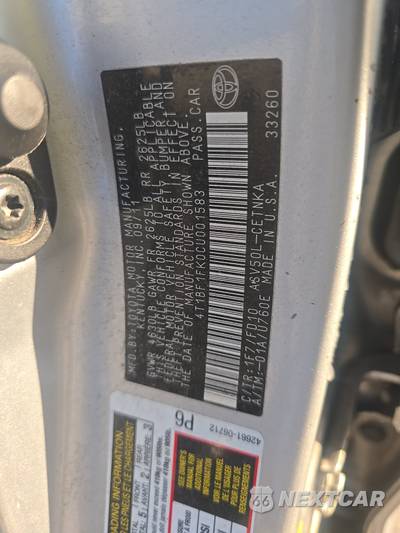 2012 Toyota Camry LE - zdjęcie 14 z 39 - miniatura