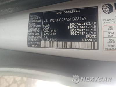 2017 Mercedes-Benz Metris Cargo Van 126.0" WB - zdjęcie 6 z 34 - miniatura