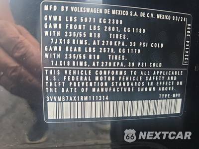 2024 Volkswagen Tiguan SE - zdjęcie 18 z 22 - miniatura