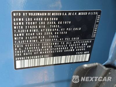 2025 Volkswagen Taos S - zdjęcie 14 z 29 - miniatura