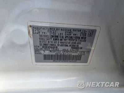 2017 Nissan Versa Sedan SV - zdjęcie 19 z 19 - miniatura