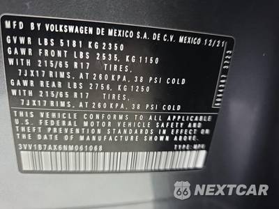 2022 Volkswagen Tiguan S - zdjęcie 11 z 20 - miniatura