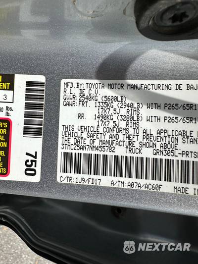 2022 Toyota Tacoma TRD Sport Crew Cab Medium Bed - zdjęcie 25 z 28 - miniatura