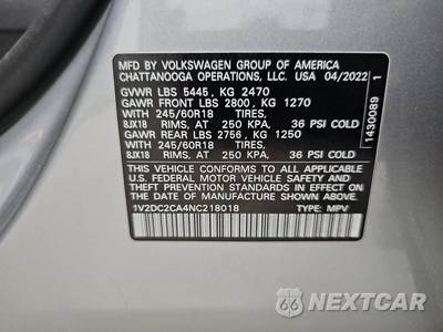 2022 Volkswagen Atlas Cross Sport 2.0T SE - zdjęcie 14 z 25 - miniatura