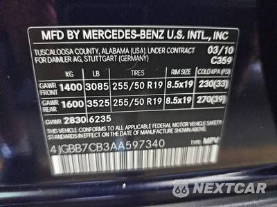 2010 Mercedes-Benz ML 550 - zdjęcie 14 z 34 - miniatura