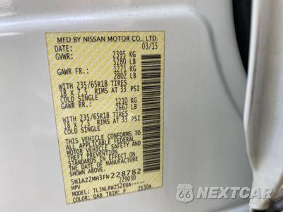 2015 Nissan Murano SL - zdjęcie 55 z 55 - miniatura