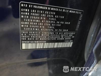 2022 Volkswagen Tiguan SE - zdjęcie 11 z 18 - miniatura