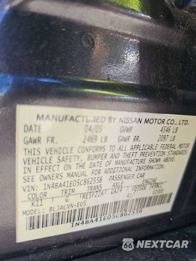 2005 Nissan Maxima 3.5 SE - zdjęcie 14 z 44 - miniatura