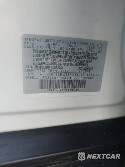 2022 Nissan Kicks S - zdjęcie 14 z 18 - miniatura