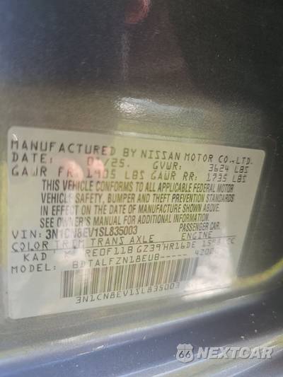 2025 Nissan Versa SV - zdjęcie 15 z 18 - miniatura