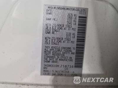 2023 Nissan Pathfinder SL - zdjęcie 15 z 28 - miniatura