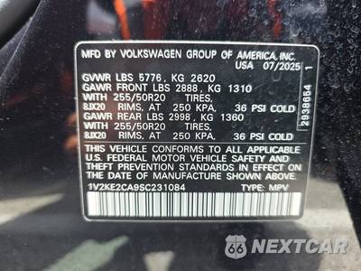 2025 Volkswagen Atlas Cross Sport 2.0T SE w/Technology - zdjęcie 14 z 21 - miniatura