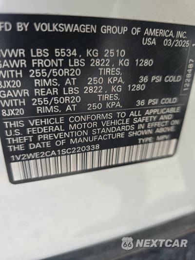 2025 Volkswagen Atlas Cross Sport 2.0T SE w/Technology - zdjęcie 14 z 27 - miniatura