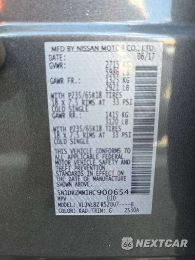 2017 Nissan Pathfinder S - zdjęcie 15 z 28 - miniatura
