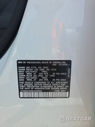2025 Volkswagen Atlas Cross Sport 2.0T SE w/Technology - zdjęcie 14 z 20 - miniatura