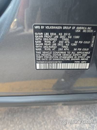 2025 Volkswagen Atlas Cross Sport 2.0T SE w/Technology - zdjęcie 14 z 21 - miniatura