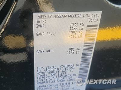 2025 Nissan Altima SV - zdjęcie 14 z 18 - miniatura
