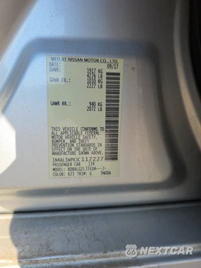 2018 Nissan Altima 2.5 S - zdjęcie 14 z 18 - miniatura