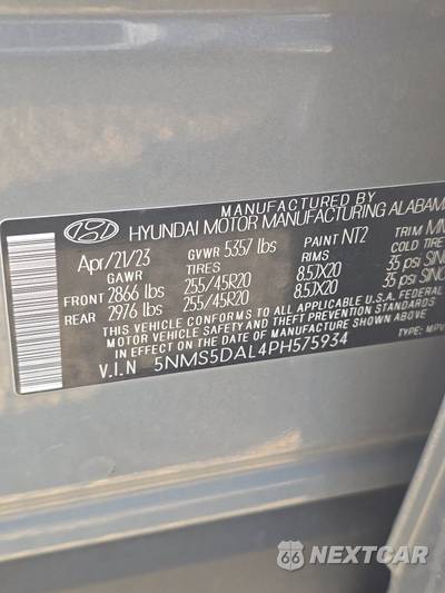 2023 Hyundai Santa Fe Calligraphy - zdjęcie 14 z 30 - miniatura