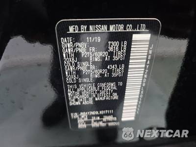 2020 Nissan Armada SL - zdjęcie 11 z 18 - miniatura