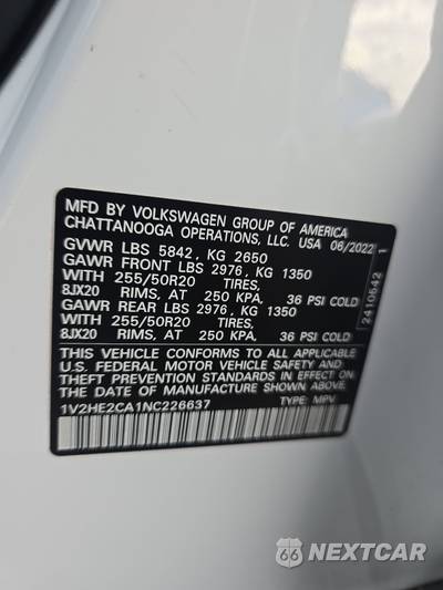 2022 Volkswagen Atlas Cross Sport V6 SE w/Technology - zdjęcie 14 z 20 - miniatura