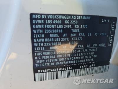 2015 Volkswagen Tiguan SE w/Appearance - zdjęcie 14 z 28 - miniatura