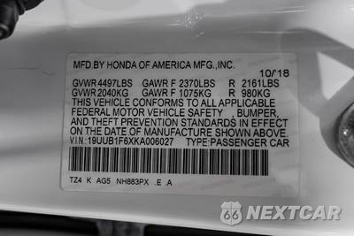 2019 Acura TLX w/Technology & A-Spec Pkgs (Black Interior) - zdjęcie 77 z 77 - miniatura