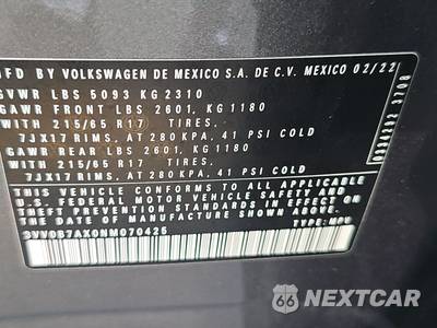 2022 Volkswagen Tiguan S - zdjęcie 15 z 26 - miniatura