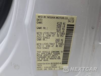 2018 Nissan NV2500 HD Cargo SV Standard Roof 146.1" WB - zdjęcie 13 z 24 - miniatura